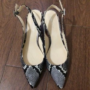 Nine west crocodile leather slingback heel size 7.5